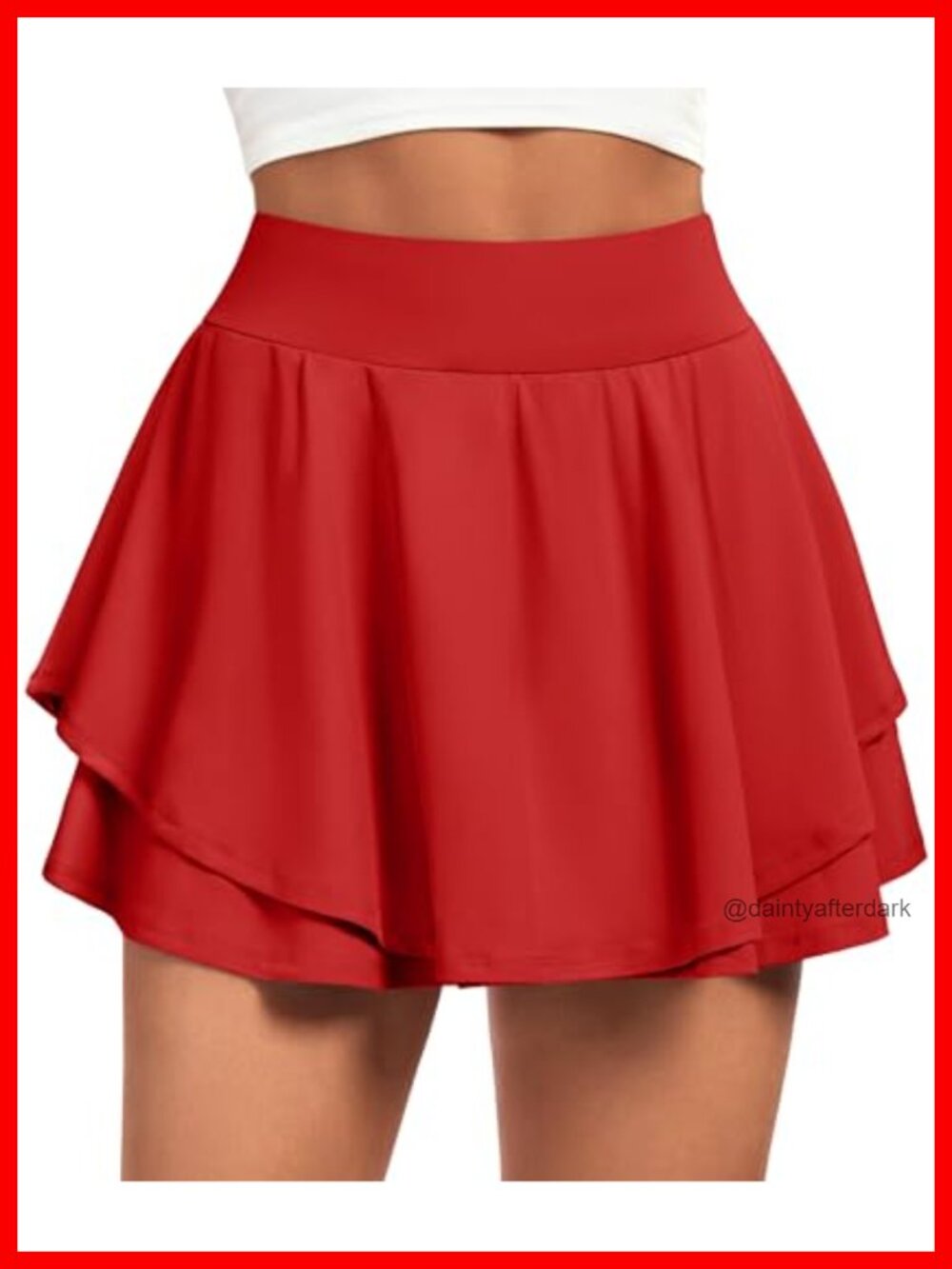 IUGA Tennis Skirt Pleated Skort with Pockets Athletic Women High Rise Ruffle